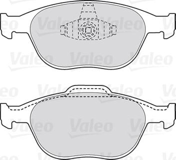 Valeo 301639 - Bromsbeläggssats, skivbroms xdelar.se