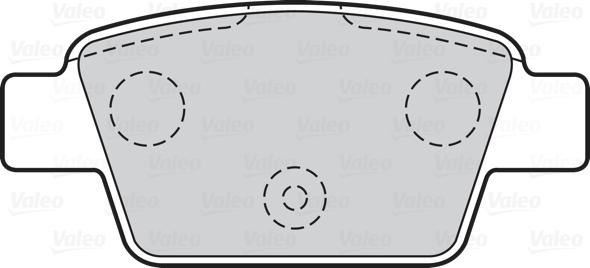 Valeo 301633 - Bromsbeläggssats, skivbroms xdelar.se