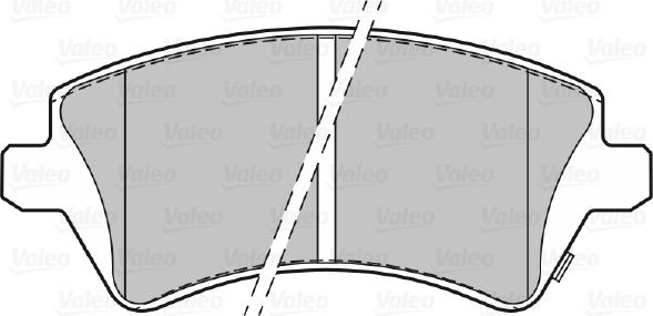 Valeo 301679 - Bromsbeläggssats, skivbroms xdelar.se