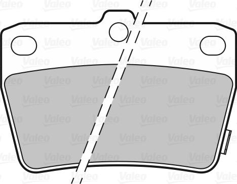 Valeo 301673 - Bromsbeläggssats, skivbroms xdelar.se