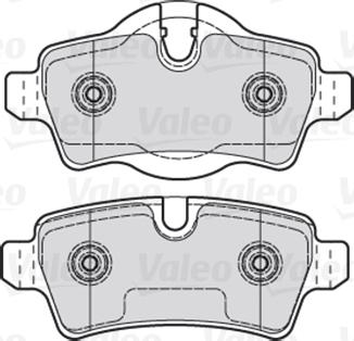 Valeo 301041 - Bromsbeläggssats, skivbroms xdelar.se