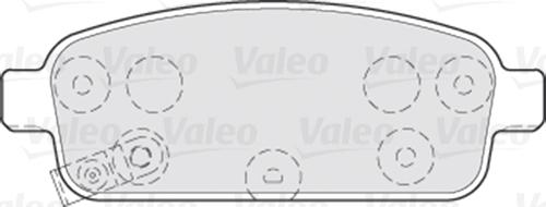 Valeo 301055 - Bromsbeläggssats, skivbroms xdelar.se