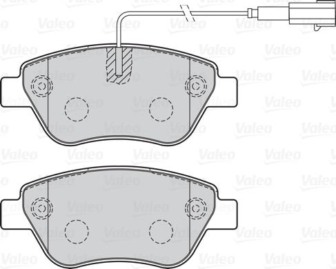 Valeo 301051 - Bromsbeläggssats, skivbroms xdelar.se