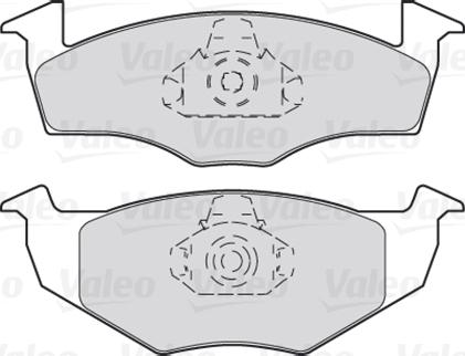 Valeo 301066 - Bromsbeläggssats, skivbroms xdelar.se