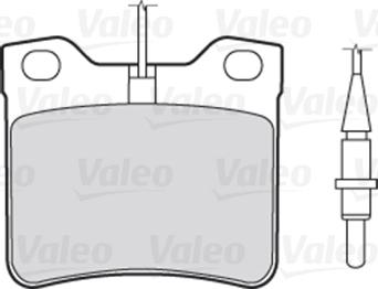 Valeo 301062 - Bromsbeläggssats, skivbroms xdelar.se