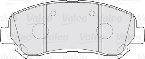 Valeo 301067 - Bromsbeläggssats, skivbroms xdelar.se