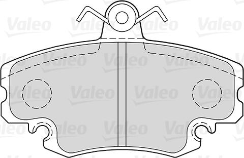 Valeo 301002 - Bromsbeläggssats, skivbroms xdelar.se