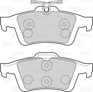 Valeo 301019 - Bromsbeläggssats, skivbroms xdelar.se