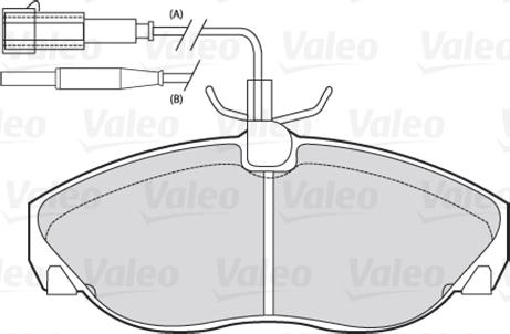 Valeo 301010 - Bromsbeläggssats, skivbroms xdelar.se