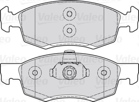 Valeo 301017 - Bromsbeläggssats, skivbroms xdelar.se