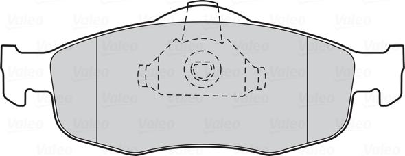 Valeo 301034 - Bromsbeläggssats, skivbroms xdelar.se