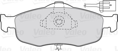 Valeo 301033 - Bromsbeläggssats, skivbroms xdelar.se