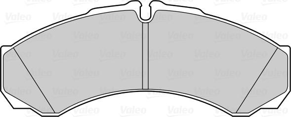 Valeo 301029 - Bromsbeläggssats, skivbroms xdelar.se