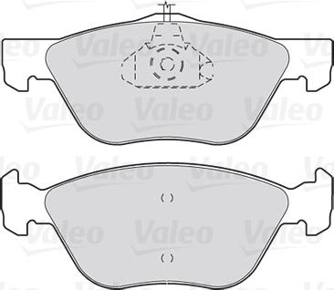 Valeo 301023 - Bromsbeläggssats, skivbroms xdelar.se