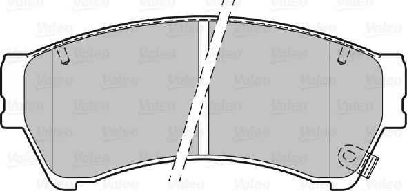 Valeo 301071 - Bromsbeläggssats, skivbroms xdelar.se