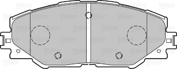 Valeo 301078 - Bromsbeläggssats, skivbroms xdelar.se