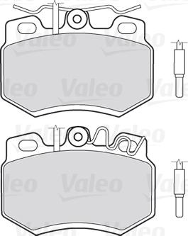 Valeo 301119 - Bromsbeläggssats, skivbroms xdelar.se