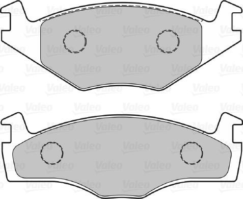 Valeo 301128 - Bromsbeläggssats, skivbroms xdelar.se