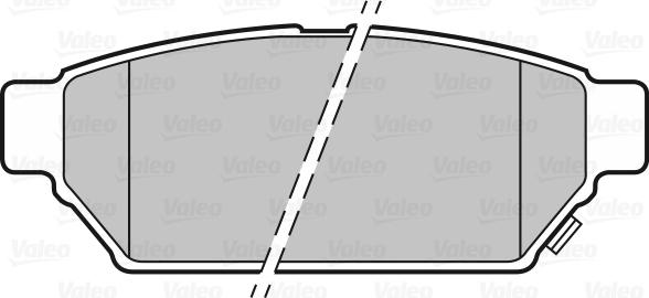 Valeo 301844 - Bromsbeläggssats, skivbroms xdelar.se