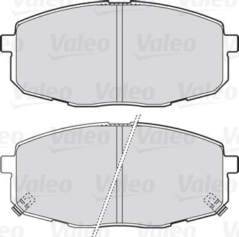 Valeo 301842 - Bromsbeläggssats, skivbroms xdelar.se