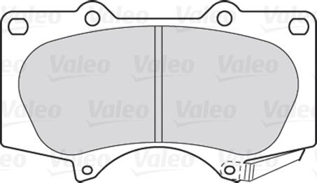 Valeo 301857 - Bromsbeläggssats, skivbroms xdelar.se