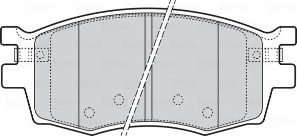 Valeo 301868 - Bromsbeläggssats, skivbroms xdelar.se