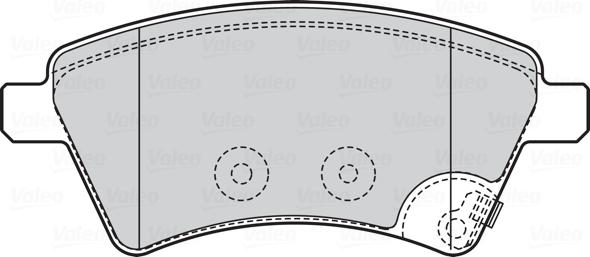 Valeo 301804 - Bromsbeläggssats, skivbroms xdelar.se