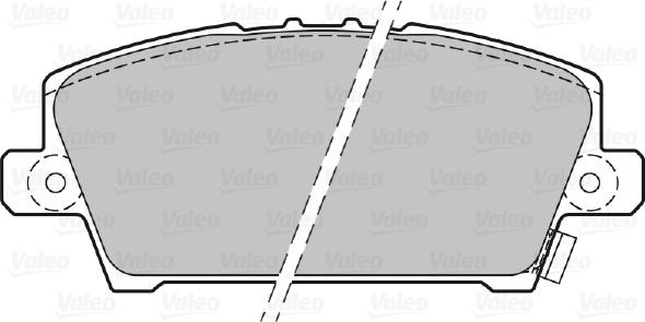 Valeo 301803 - Bromsbeläggssats, skivbroms xdelar.se