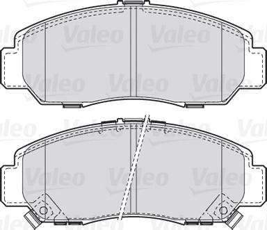 Valeo 301887 - Bromsbeläggssats, skivbroms xdelar.se