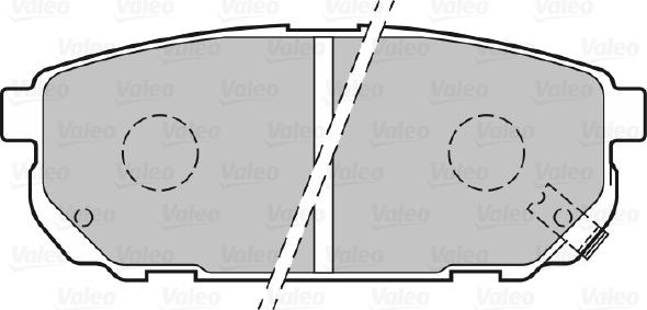 Valeo 301823 - Bromsbeläggssats, skivbroms xdelar.se