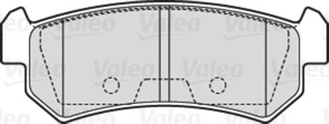 Valeo 301874 - Bromsbeläggssats, skivbroms xdelar.se