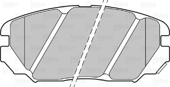 Valeo 301348 - Bromsbeläggssats, skivbroms xdelar.se