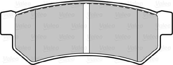 Valeo 301343 - Bromsbeläggssats, skivbroms xdelar.se