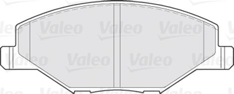 Valeo 301354 - Bromsbeläggssats, skivbroms xdelar.se