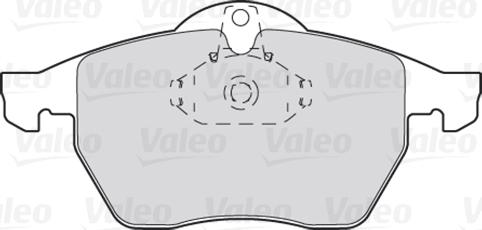 Valeo 301305 - Bromsbeläggssats, skivbroms xdelar.se