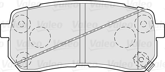 Valeo 301308 - Bromsbeläggssats, skivbroms xdelar.se