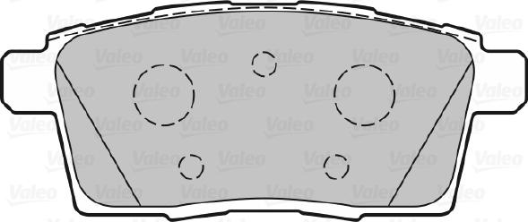 Valeo 301336 - Bromsbeläggssats, skivbroms xdelar.se