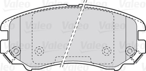 Valeo 301744 - Bromsbeläggssats, skivbroms xdelar.se