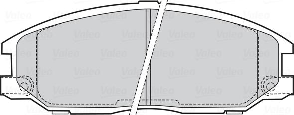 Valeo 301759 - Bromsbeläggssats, skivbroms xdelar.se