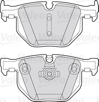 Valeo 301754 - Bromsbeläggssats, skivbroms xdelar.se