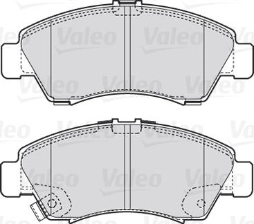 Valeo 301760 - Bromsbeläggssats, skivbroms xdelar.se