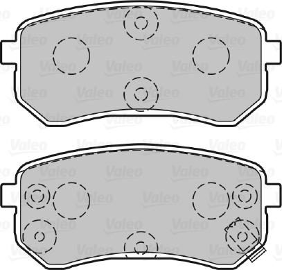 Valeo 301706 - Bromsbeläggssats, skivbroms xdelar.se