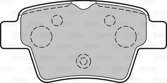 Valeo 301702 - Bromsbeläggssats, skivbroms xdelar.se