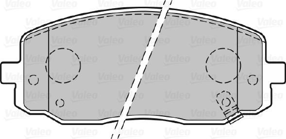 Valeo 301707 - Bromsbeläggssats, skivbroms xdelar.se