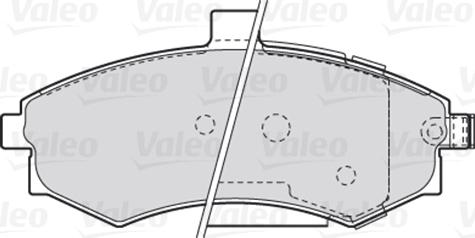 Valeo 301781 - Bromsbeläggssats, skivbroms xdelar.se