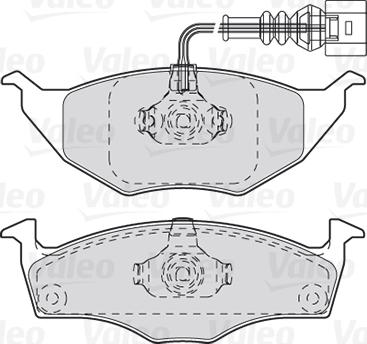 Valeo 301734 - Bromsbeläggssats, skivbroms xdelar.se