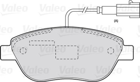 Valeo 301721 - Bromsbeläggssats, skivbroms xdelar.se