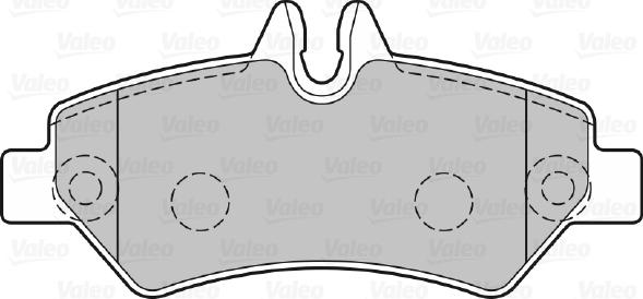 Valeo 301728 - Bromsbeläggssats, skivbroms xdelar.se