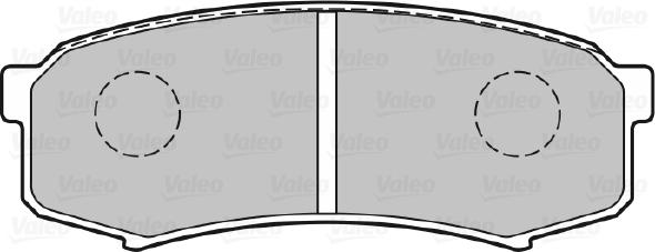 Valeo 301777 - Bromsbeläggssats, skivbroms xdelar.se