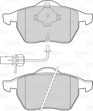 Valeo 302030 - Bromsbeläggssats, skivbroms xdelar.se